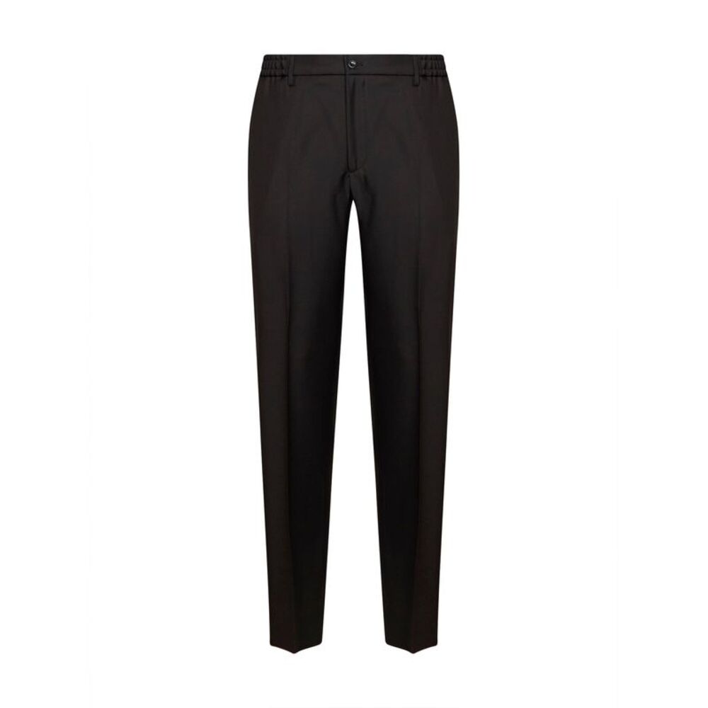 Tagliatore Men Dark Brown Virgin Wool Garcon Trousers